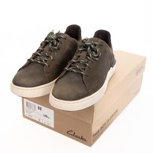 Clarks. Men's Courtlite Lace Up Leather Casual Lace Shoe
